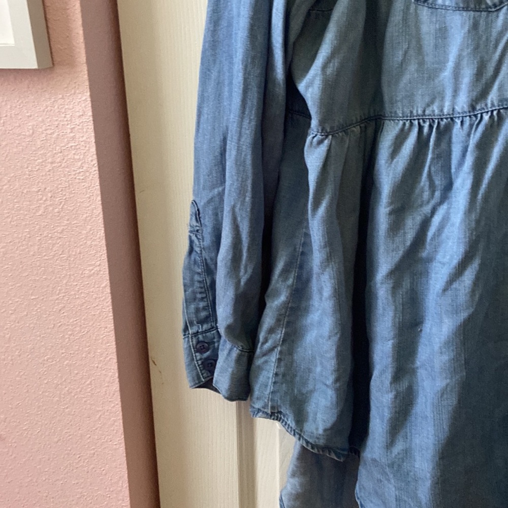 Torrid Plus Size Chambray Button Down Top - image 6